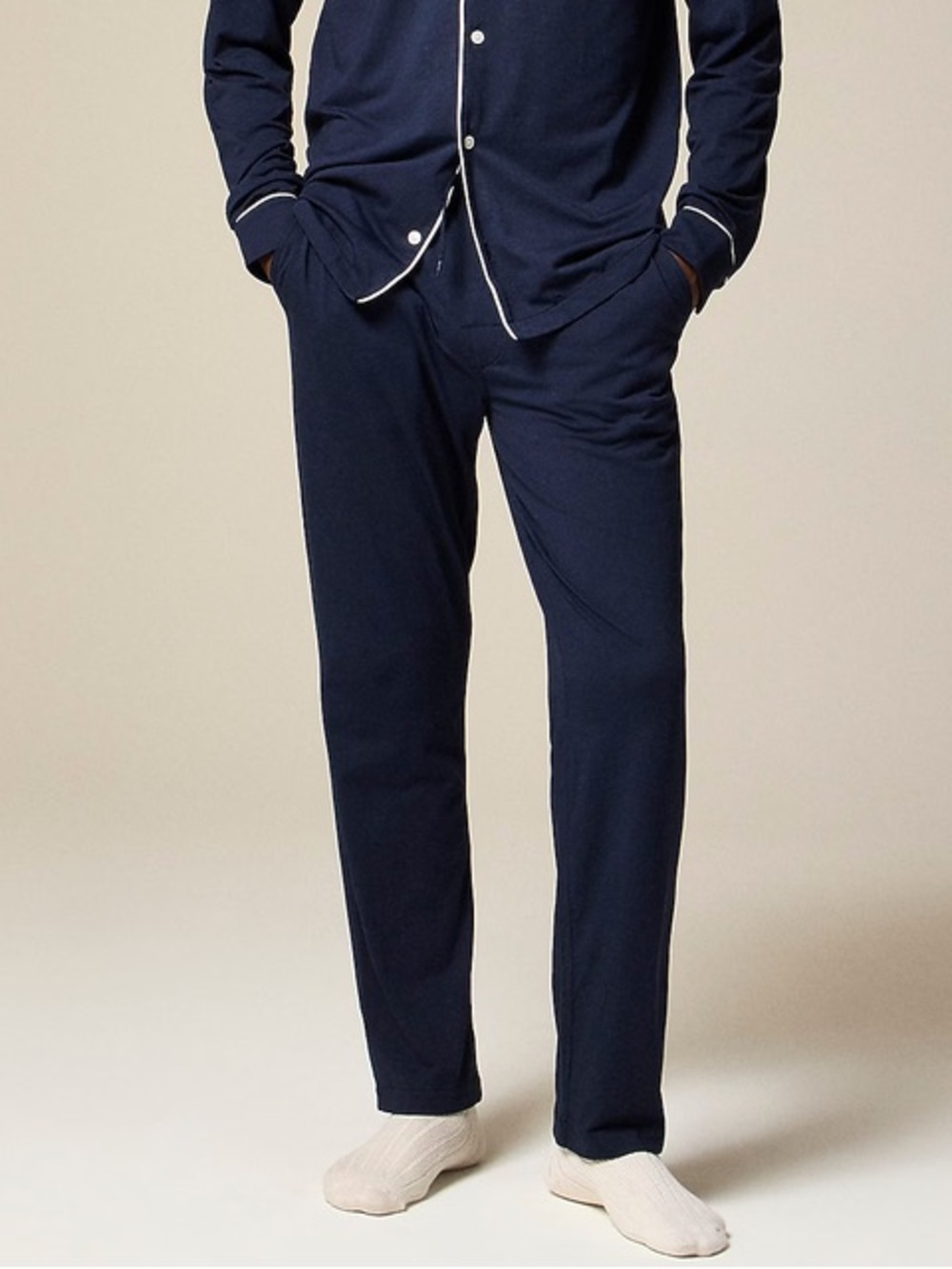 J. Crew Navy pajama cotton blend jersey - pants only